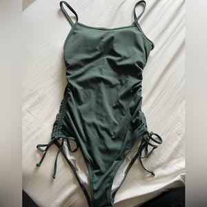 Pinkblush | Ribbed Side Tie One-Piece Maternity Swimsuit